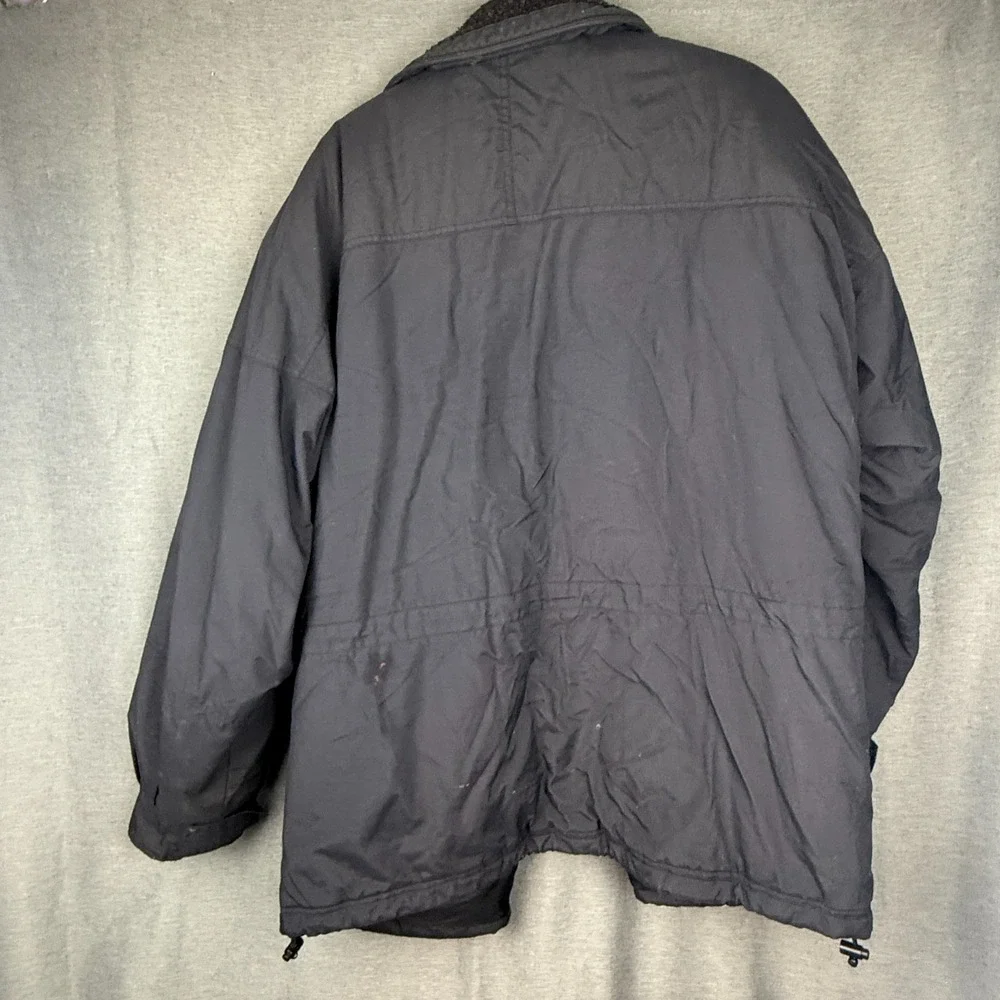 Columbia Jacket Men's XL Black Heavy‎ Lined Bomber Ski Warm Coat VTG